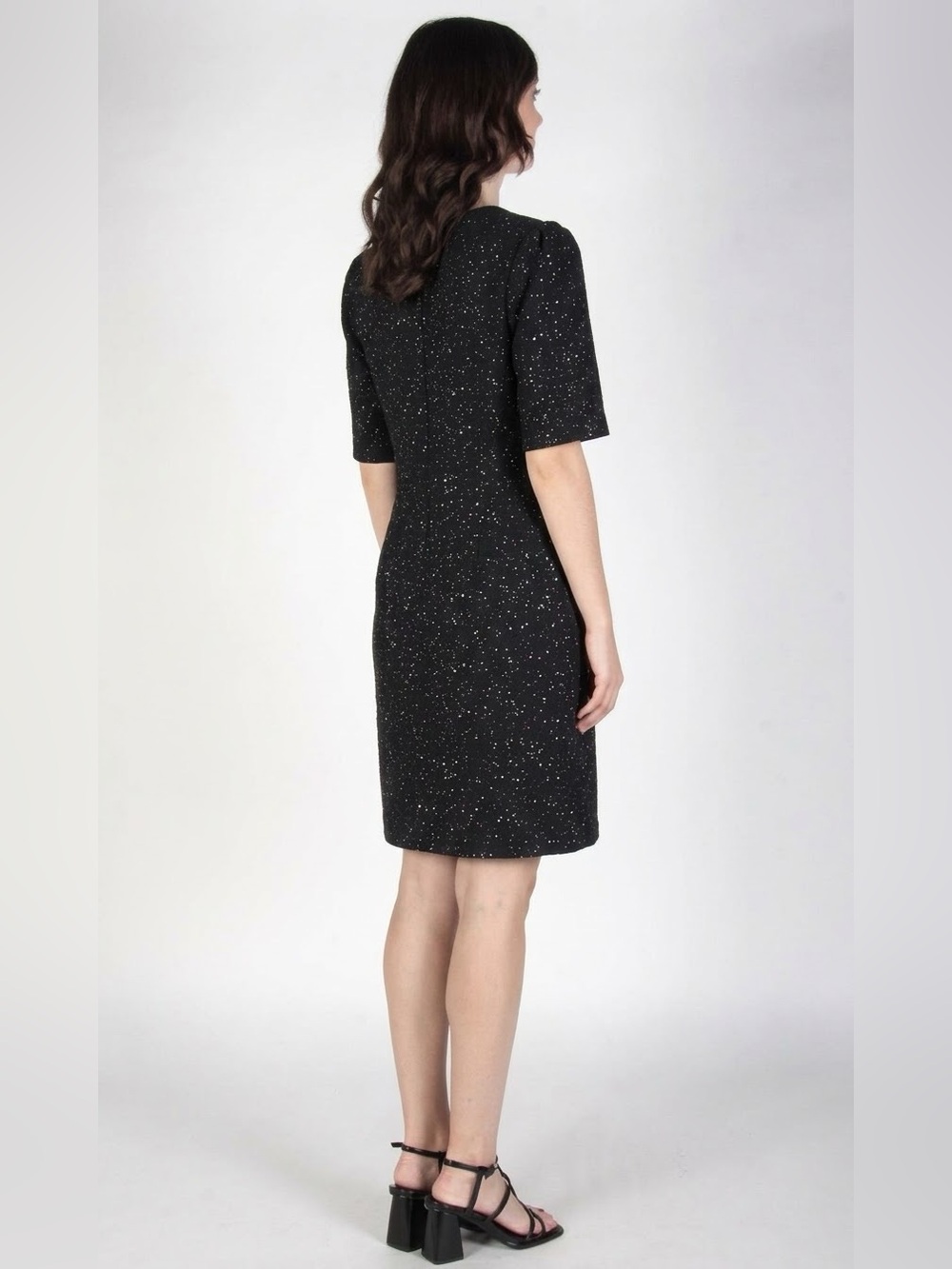 BIRDS OF NORTH AMERICA Women's Bishop Relaxed Fit Winter Dress - Black, Sz 8 - Picture 7 of 11